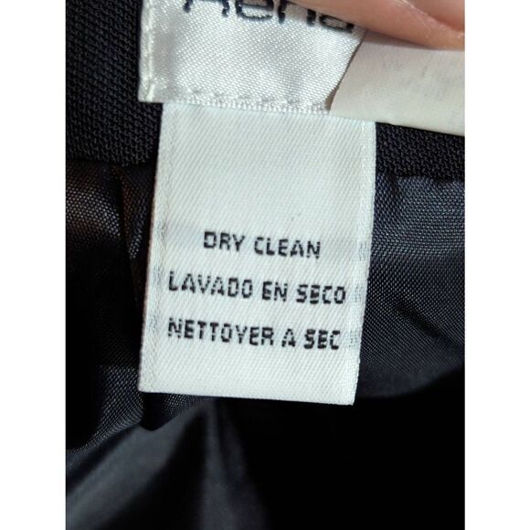 Rena Rowan Women's Black Zip Back Slit Straight Pencil Midi Skirt Size 8 - Picture 6 of 6